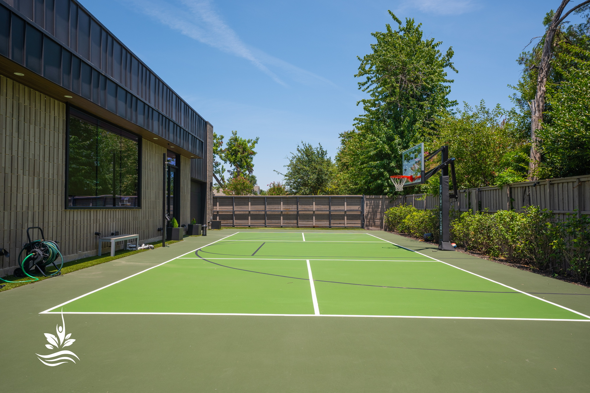 Residential Tennis Court Dallas Texas