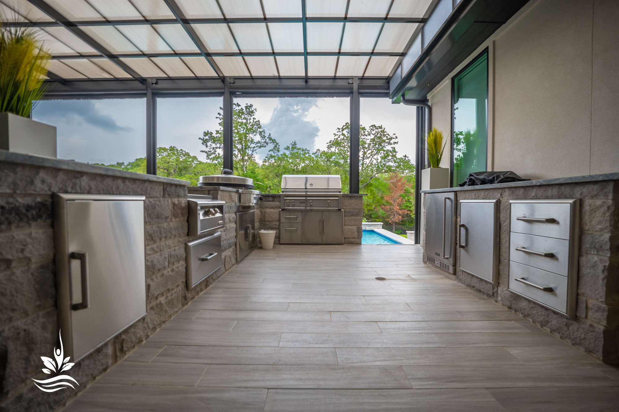 Custom outdoor kitchen