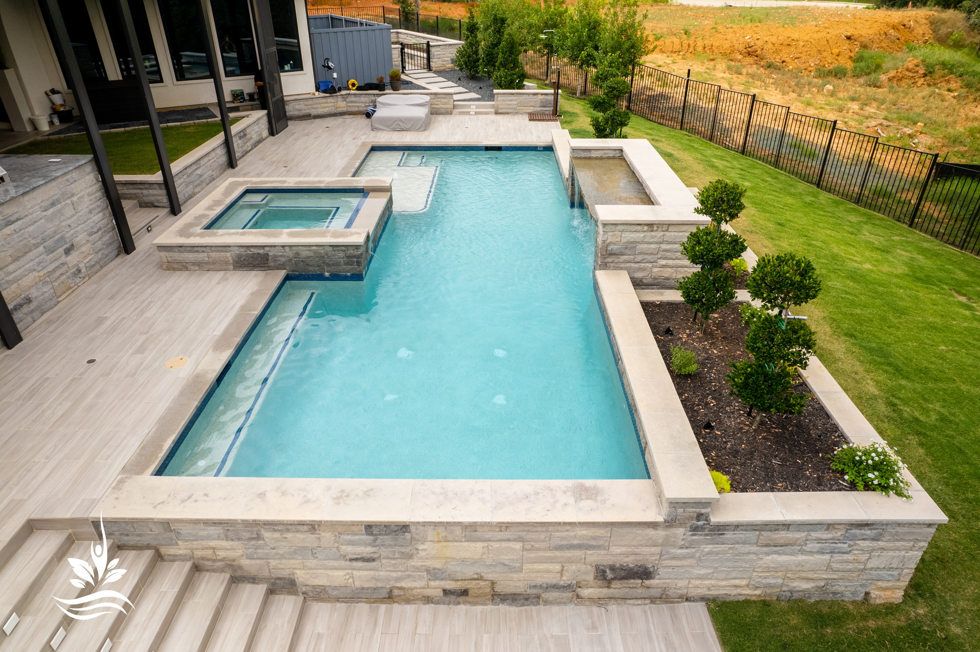 Beautiful custom inground pool design for Fort Worth, TX 